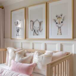 Safari Nursery Wall Prints, Decor, Boho Set Of 3 Beige Art, Neutral Art - thumbnail 3