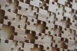 Hand-Carved Wooden Puzzle Wall Art Intricate Home Decor - thumbnail 1