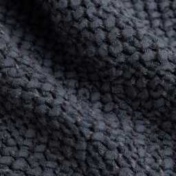 Dark Gray Linen Waffle Towel Set - Soft Weave Towels For Body, Hand, Face Absorbent Stonewashed Minimalist Spa Gift Him, Her - thumbnail 2