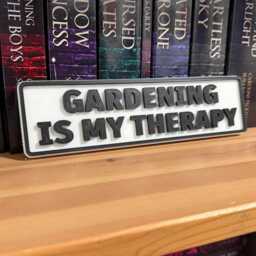 Gardening Is My Therapy Sign - Funny Plant Lover Gift Houseplant Decor Wall Plaque Botanical - thumbnail 3