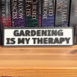 Gardening Is My Therapy Sign - Funny Plant Lover Gift Houseplant Decor Wall Plaque Botanical - thumbnail 1