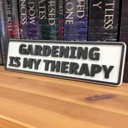 Gardening Is My Therapy Sign - Funny Plant Lover Gift Houseplant Decor Wall Plaque Botanical - thumbnail 4
