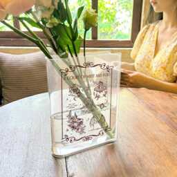 A Court Of Mist & Fury Acrylic Book Vase, Acotar Vase Decor, Rhysand Fan Gift, Fantasy Bookish Home Decor, Crescent City Inspired - thumbnail 2