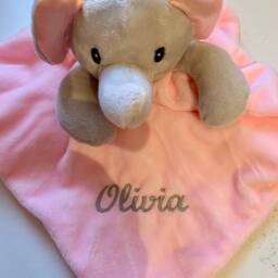 Personalised Baby Comforter, Comfort Blanket, Embroidered Gift, New Mum To Be Custom Gift - thumbnail 3