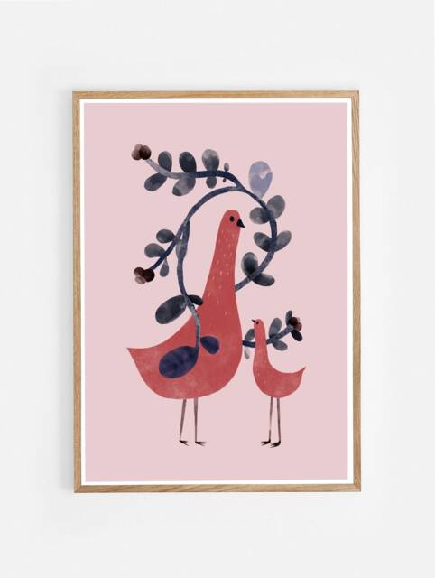 Poster/ Wall Decoration/ Poster Children's Room/ Animals/ Decoration Wall/ Domestic Animals/ Birds - image 1