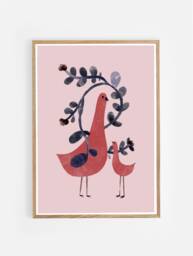 Poster/ Wall Decoration/ Poster Children's Room/ Animals/ Decoration Wall/ Domestic Animals/ Birds - thumbnail 1