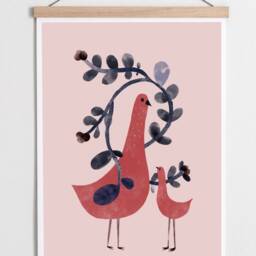 Poster/ Wall Decoration/ Poster Children's Room/ Animals/ Decoration Wall/ Domestic Animals/ Birds - thumbnail 2