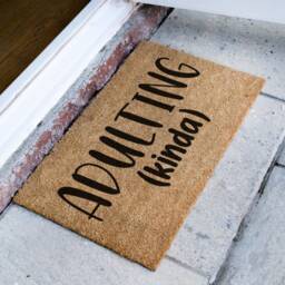Adulting Kinda Doormat - Custom Home Decor Funny Welcome Mat Gift Housewarming New - thumbnail 2