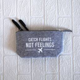 Catch Flights Not Feelings Travel Pouch Bag, Travel Accessories, Gift, Storage, Passport Holder - thumbnail 3