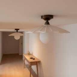 Handmade Plaster Flush Mount Light Sculptural Modern Ceiling Lamp - thumbnail 3