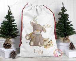 Christmas Sack, Santa Xmas Decoration, Personalised Gift, Bag, Custom