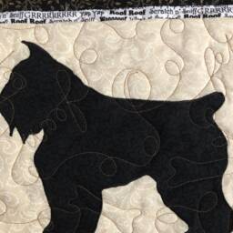 Bouvier Des Flandres - Quilted Dog Pillow 16 Inches - thumbnail 2