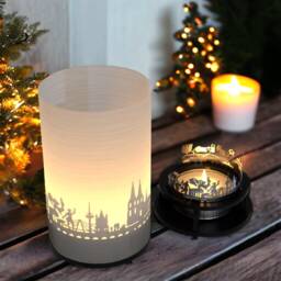 Cologne Souvenir Premium Gift Box - Iconic Skyline Silhouette Candle For Fans Beautiful Shadow Play Perfect City Souvenir - thumbnail 2