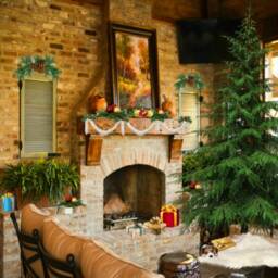 Shaggy Faux Sheepskin Christmas Tree Skirt - White Fur - thumbnail 3