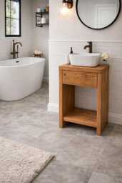 Chunky Wash Stand Bathroom Vanity Unit - Stand Solid Beam Wooden Rustic Furniture Sink Unit Vanities Handcrafted