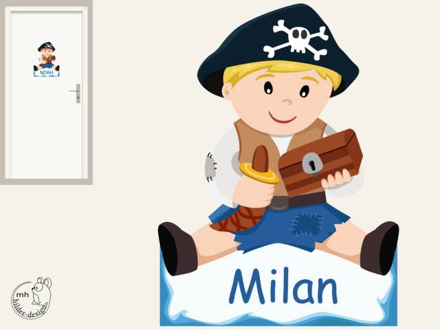 "Wall Sticker ""Pirate" - image 1