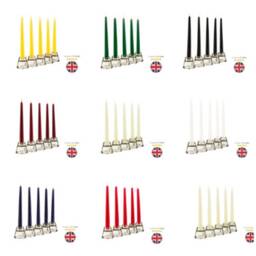 Tapered Dinner Candles Non-Drip Candels Home Party Church Bistro UK - thumbnail 2