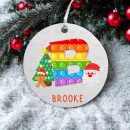 Personalised Kids Christmas Decoration - Grandson Gift Custom Bauble For Boys & Girls Stocking Filler Eve Box - thumbnail 1