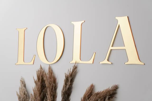 Personalised Acrylic Sign, Large Mirror Names Laser Cut Name Sign For Nursery Or Event Decor Custom Sign Wall Art Plaque - image 1