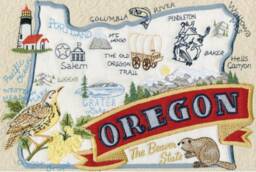 Oregon State Pillow With Feather Insert - thumbnail 3