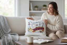 Oregon State Pillow With Feather Insert - thumbnail 1