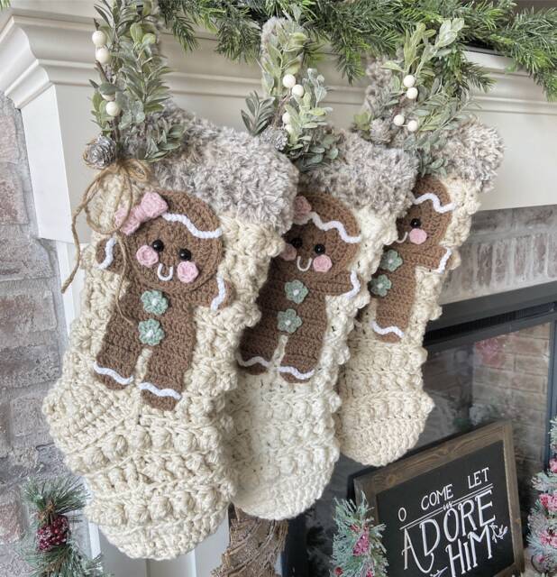 Christmas Stocking - Handmade Stockings Nellas Cottage Farmhouse Heirlooms Keepsakes - image 1