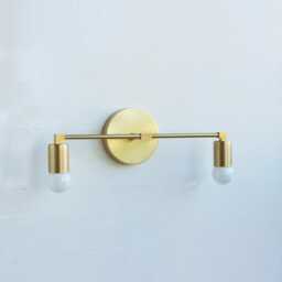 Solid Brass Wall Sconce Light, Modern Mid Century Light, Ul Listed, No.0354 - thumbnail 2