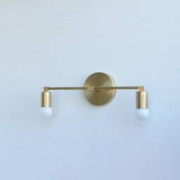 Solid Brass Wall Sconce Light, Modern Mid Century Light, Ul Listed, No.0354 - thumbnail 3