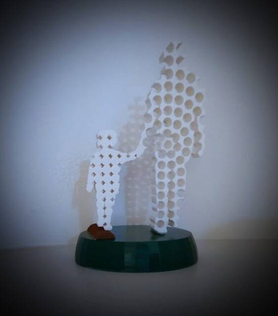 Father & Son Stl - Holes Art - image 1