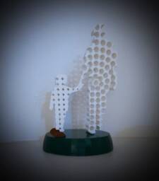 Father & Son Stl - Holes Art - thumbnail 1