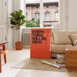 Everything Will Be Okay Print For Bedroom - Wall Art Spray Paint Poster Print Cool Posters Gift - thumbnail 3