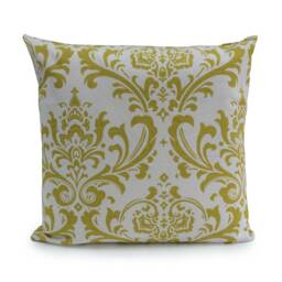 Lime Green & White Pillow, Throw Pillow Cover, Decorative Cushion Covers, Pillowcase, Accent Toss Home Decor - thumbnail 1