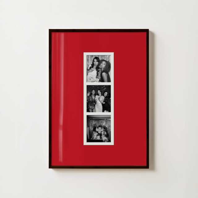 Personalised Photo Mat Polaroid Mount Style Print - Custom Gift Photobooth Keepsake Wall Art For Family, Couple, Baby Decor - image 1