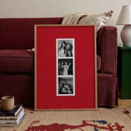 Personalised Photo Mat Polaroid Mount Style Print - Custom Gift Photobooth Keepsake Wall Art For Family, Couple, Baby Decor - thumbnail 2