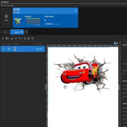 Cars Lighting Mcqueen Character Design Wall Cracked Vinyl Graphic Sticker Glossy - thumbnail 4