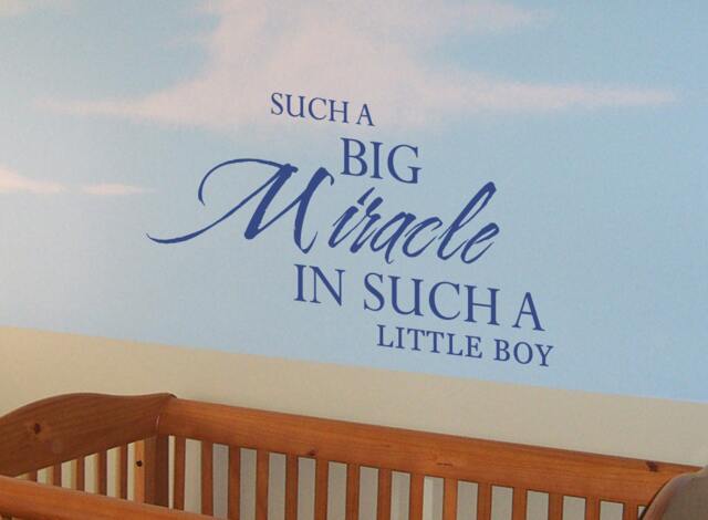 Miracle Baby Nursery Wall Decal Quote Art - image 1