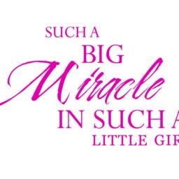 Miracle Baby Nursery Wall Decal Quote Art - thumbnail 3