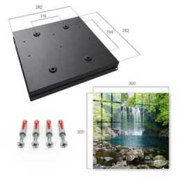 Natural Waterfall Wall Mounted Key Cabinet, Green Box For Home, Photographic Nature, Nature Lovers - thumbnail 4