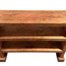 Handmade Solid Rustic Bench/storage Shoe - thumbnail 2