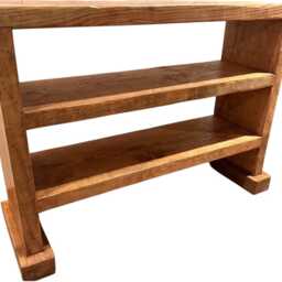 Handmade Solid Rustic Bench/storage Shoe - thumbnail 3