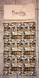 Custom Embroidered Western Nap Mat Cover & Blanket - thumbnail 3