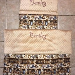 Custom Embroidered Western Nap Mat Cover & Blanket - thumbnail 2