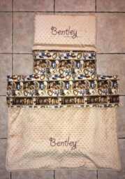 Custom Embroidered Western Nap Mat Cover & Blanket - thumbnail 1