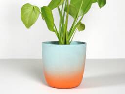 Handmade Sunset Gradient Porcelain Flower Pot - Colorful Vase - thumbnail 1