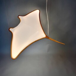 Handmade Manta Ray Hanging Lamp Nautical Led Decor - thumbnail 2