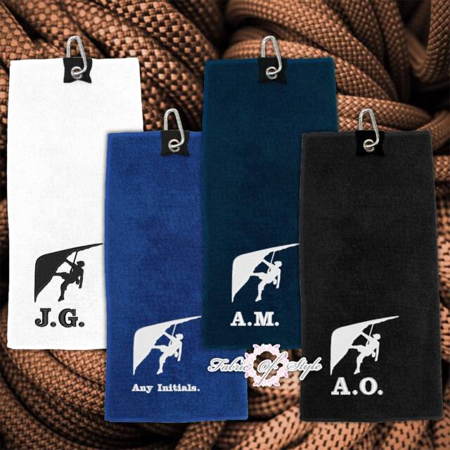 Personalized Embroidered Climbing Towel Microfibre Rock Gift - image 1