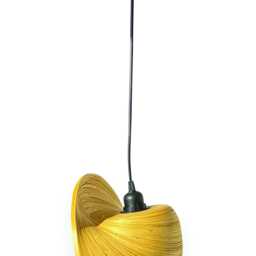 Bamboo Sea Shell Lampshade 30cm, Small Single Pendant Light - thumbnail 4