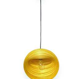 Bamboo Sea Shell Lampshade 30cm, Small Single Pendant Light - thumbnail 3