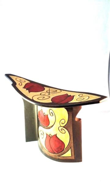 Handmade Tulip Ceramic Candle Holder, Art Pottery Home Decor - image 1