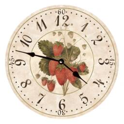 strawberry Clock - Wall Clock - thumbnail 1